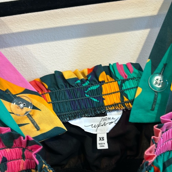 Soma Cotton Tank Maxi Bra Dress in Toucan Touch This Green | Sz XS - Picture 9 of 10